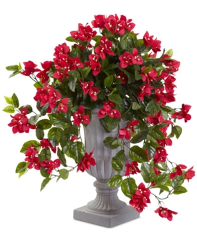 NEARLY NATURAL BOUGAINVILLEA FLOWERING UV-RESISTANT INDOOR/OUTDOOR ARTIFICIAL PLANT IN DECORATIVE URN