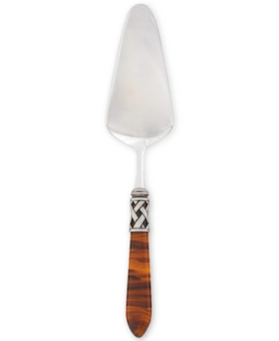 Vietri Aladdin Antique Pastry Server In Med Brown