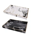 AB HOME QUINN RECTANGULAR TRAYS, SET OF 2