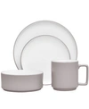 Noritake Colortex Stone 4 Piece Place Setting In Taupe