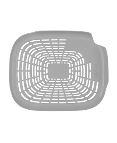 Tovolo Prep N' Rinse Flat Colander With Raised Edges In Oyster Gray