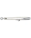 Tovolo Tip Top Tongs, Easy-grip Kitchen Tongs For Cooking With Silicone Tips In Oyster Gray