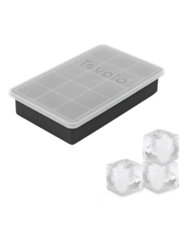 Tovolo Perfect Cube Silicone Ice Tray With Lid In Charcoal