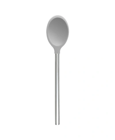 Tovolo Silicone Mixing Spoon With Stainless Steel Handle In Oyster Gray