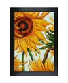 LA PASTICHE BY OVERSTOCKART SUNFLOWERS DETAIL WITH NEW AGE FRAME, 28.75" X 40.75"