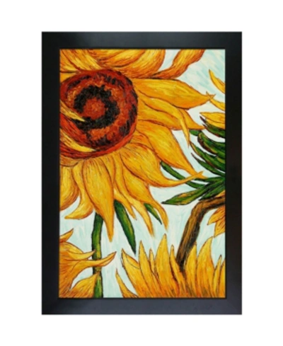 La Pastiche By Overstockart Sunflowers Detail With New Age Frame, 28.75" X 40.75" In No Color