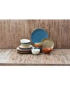 222 Fifth Siterra Painters Palette 16 Piece Dinnerware Set, Service For 4 In Multi