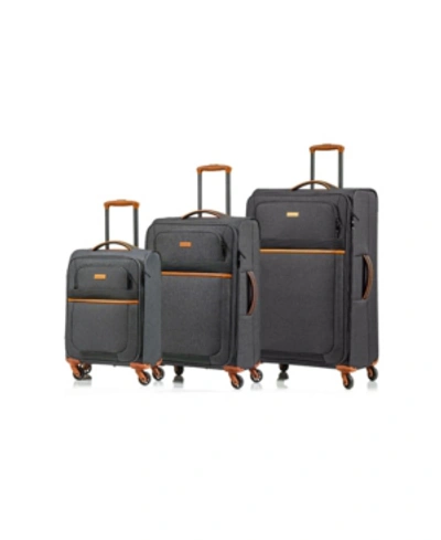 Champs Classic Ii 3-pc. Softside Luggage Set In Black