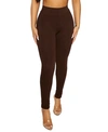 Naked Wardrobe The Nw Snatched To The Side Leggings In Dark Chocolate
