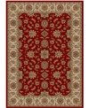 KM HOME CLOSEOUT!! KM HOME PESARO MESHED RED 5'5" X 7'7" AREA RUG