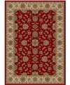 Km Home Closeout!!  Pesaro Meshed Red 5'5" X 7'7" Area Rug In Red
