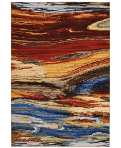 Nourison Chroma Crm04 Paprika 4' X 6' Area Rug