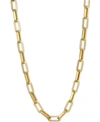 Macy's Paperclip Link Chain 20" Chain Necklace (1-3/4mm) In 14k Gold In Gold