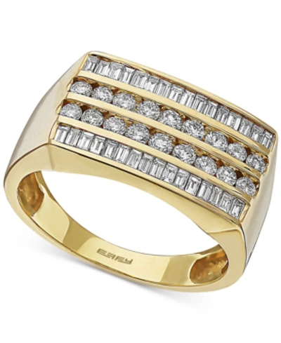 Effy Collection Effy Men's Diamond Ring (1-1/5 Ct. T.w.) In 14k Gold In Yellow Gold