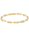 Giani Bernini Polished Paperclip Bracelet In 18k Gold Over Silver Or Sterling Silver In Gold Over Silver
