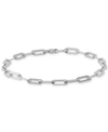 Giani Bernini Polished Paperclip Bracelet In 18k Gold Over Silver Or Sterling Silver In Silver