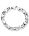 ANDREW CHARLES BY ANDY HILFIGER MEN'S CROSS LINK BRACELET IN STAINLESS STEEL
