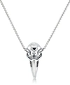 ANDREW CHARLES BY ANDY HILFIGER MEN'S EAGLE 24" PENDANT NECKLACE IN STAINLESS STEEL