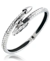 Andrew Charles By Andy Hilfiger Men's Dragon Bangle Bracelet In Stainless Steel In Stainless Steel