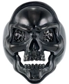ANDREW CHARLES BY ANDY HILFIGER MEN'S CUBIC ZIRCONIA SKULL RING IN BLACK ION-PLATED STAINLESS STEEL