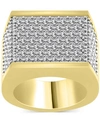 MACY'S MEN'S DIAMOND MULTI-ROW CLUSTER RING (4 CT. T.W.) IN 10K GOLD