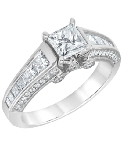 Macy's Diamond Engagement Ring (1 3/4 Ct. T.w.) In 14k White Gold