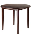 WINSOME CLAYTON 36" ROUND DROP LEAF TABLE
