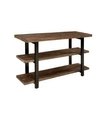 ALATERRE FURNITURE POMONA 48" METAL AND RECLAIMED WOOD MEDIA/CONSOLE TABLE