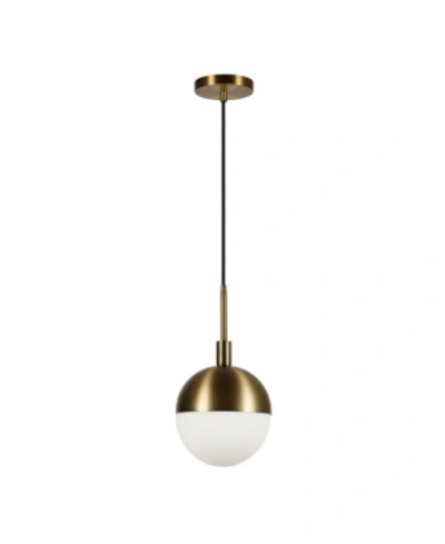 Hudson & Canal Orb Small Globe Pendant In Gold-tone