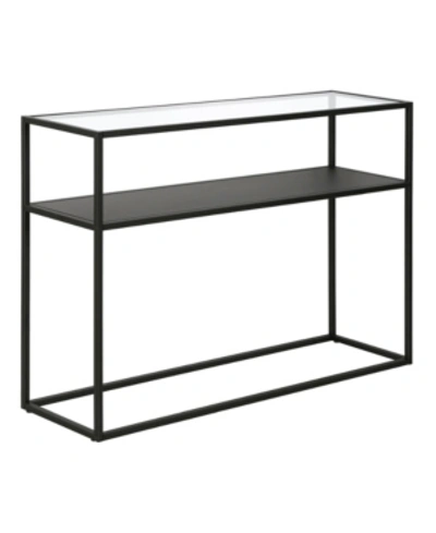 HUDSON & CANAL NELLIE CONSOLE TABLE WITH SOLID METAL SHELF