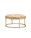 Crestview Melissa Round Printed Coffee Table In Brown Overflow
