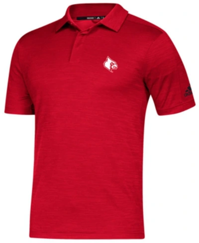 Adidas Originals Adidas Men's Louisville Cardinals Game Day Polo In Red