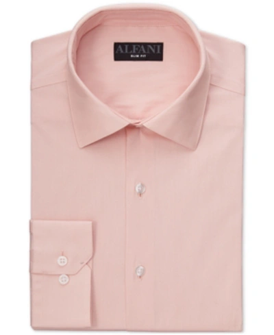 Alfani Men's Slim-fit Performance Stretch Solid Dress Shirt, Created For Macy's In Pale Pink