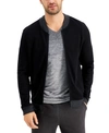 ALFANI MEN'S ZIP-FRONT SWEATER JACKET, CREATED FOR MACY'S