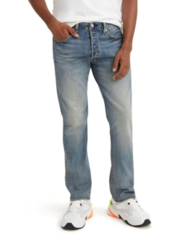 Levi's Men's 501 Original Fit Button Fly Stretch Jeans In Telegraph