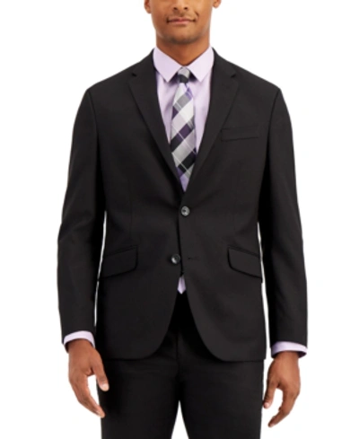 Kenneth Cole Reaction Men's Techni-cole Suit Separate Slim-fit Suit Jacket In Black