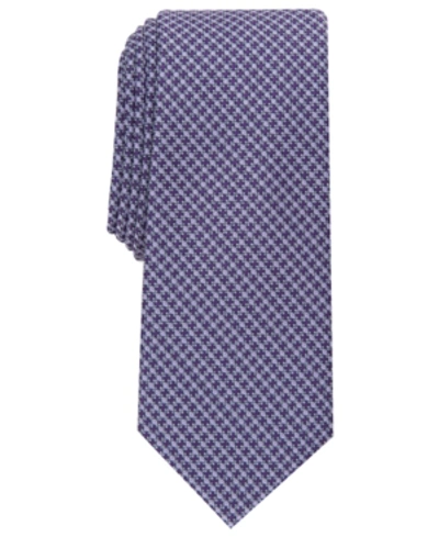 Alfani Men's Jona Neat Tie, Created For Macy's In Navy