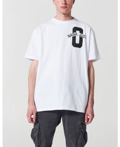 Nana Judy Men's Crew T-shirt In Boxy Fit In White