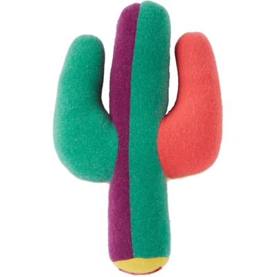 The Elder Statesman Multicolor Small Cactus Pillow