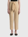 Nanushka Women's Nea Wrap-front Fluffy Knit Cropped Pants In Beige
