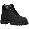 Timberland 6-inch Premium Waterproof Leather Boots 9-10 Years In Black/black