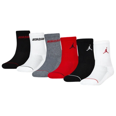 JORDAN BOYS JORDAN LEGEND CREW SOCKS 6-PACK,677838363777