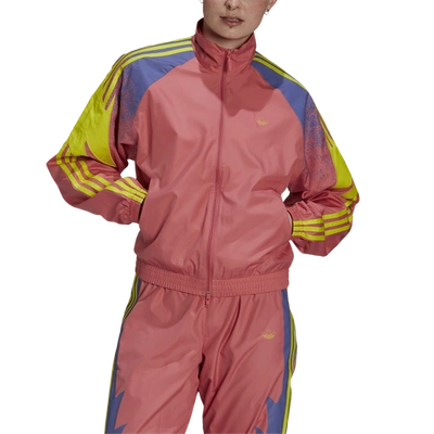 Adidas Originals Womens Adidas Track Top In Pink/yellow/purple