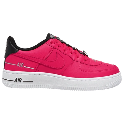 Nike Kids' Air Force 1 Low In Laser Crimson/black/white