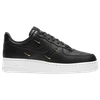 Nike Air Force 1 '07 Ess "tumbled Leather" Sneakers In Black/metallic Gold/hyper Royal