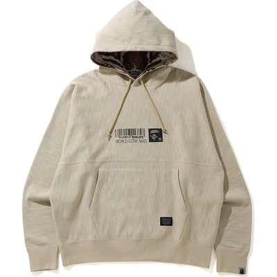 Pre-owned Bape  Military Loose Fit Pullover Hoodie Beige