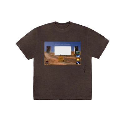 Pre-owned Travis Scott  Monolith Day Youth T-shirt Brown