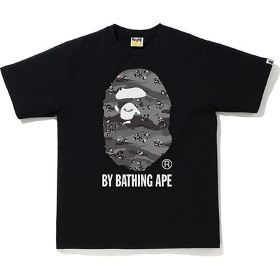 Pre-owned Bape Desert Camo By Bathing Ape Relaxed Tee Black/black
