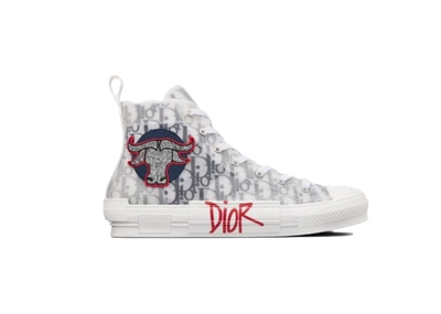 Pre-owned Dior  And Shawn B23 High In White/black/red