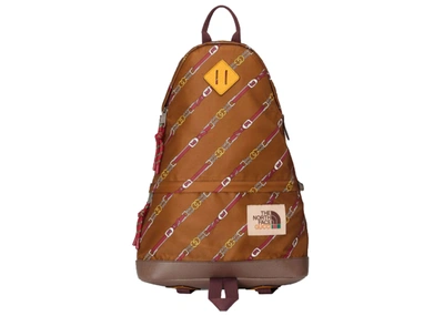 Pre-owned Gucci  X The North Face Medium Backpack Cognac